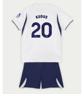 Tottenham Hotspur Mohammed Kudus #20 Hjemmebanetrøje Børn 2026-27 Kortærmet (+ Korte bukser)